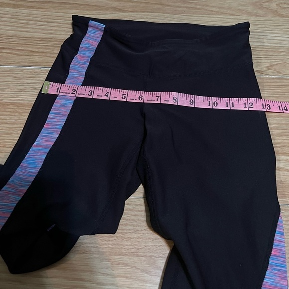Inspired Hearts Size XS Black Activewear Exercise Capri Stretch Pants - Picture 3 of 6